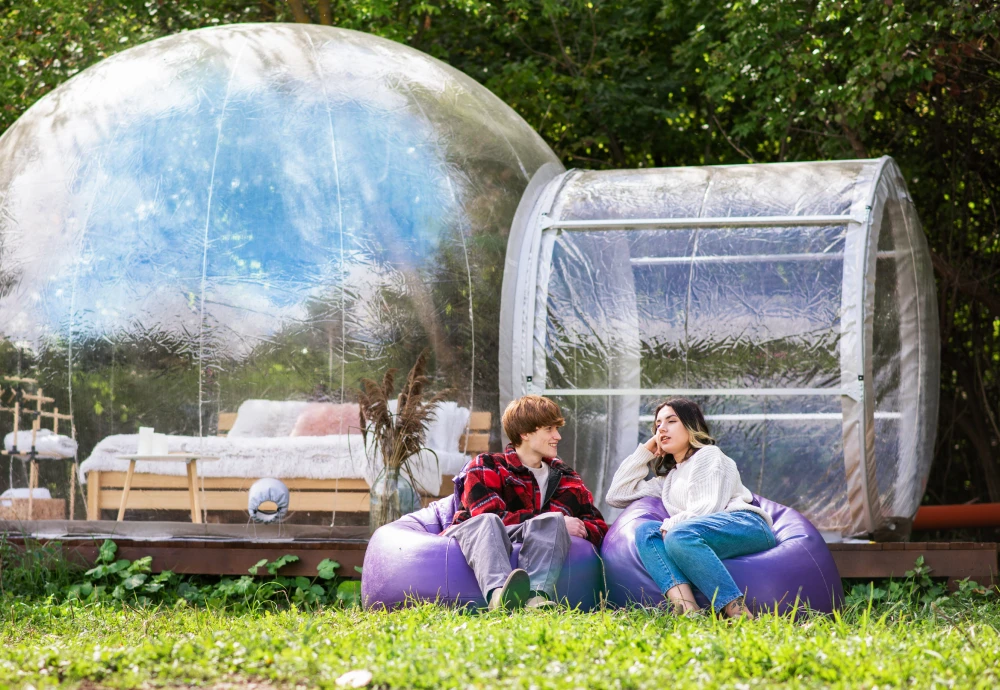 bubble tents glamping